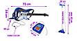 Дитяча електро гітара з мікрофоном і підсилювачем блакитна 1554 / 22409, фото 5