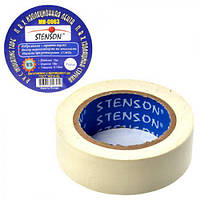 Изолента Stenson ПВХ 25 м белая (в упаковке 10 штук)