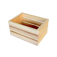 Ящик дерев'яний нефарбований, 18х13,5х10 см, фото 5