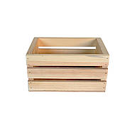 Ящик дерев'яний нефарбований, 18х13,5х10 см, фото 2