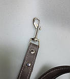 Шкіряний поводок для собаки "Lockdog" 2 м коричневий, фото 3