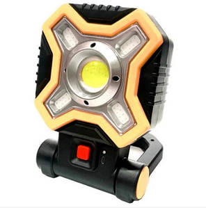 Прожектор светодиодный на батарейках HLV HB-9957-COB(1+4) белые и красные светодиоды (N010499), фото 2