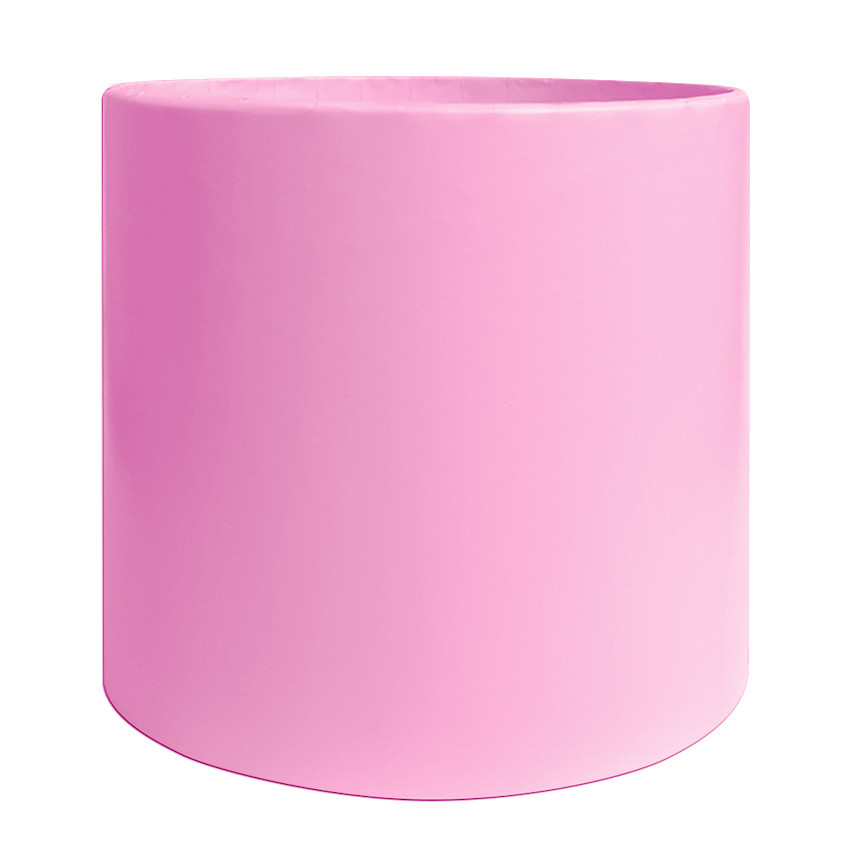 Коробка для квітів без кришки 15 х 15 см світло-рожева