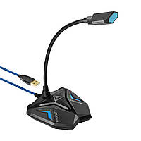 Мікрофон Promate Streamer LED, USB Blue (streamer.blue)