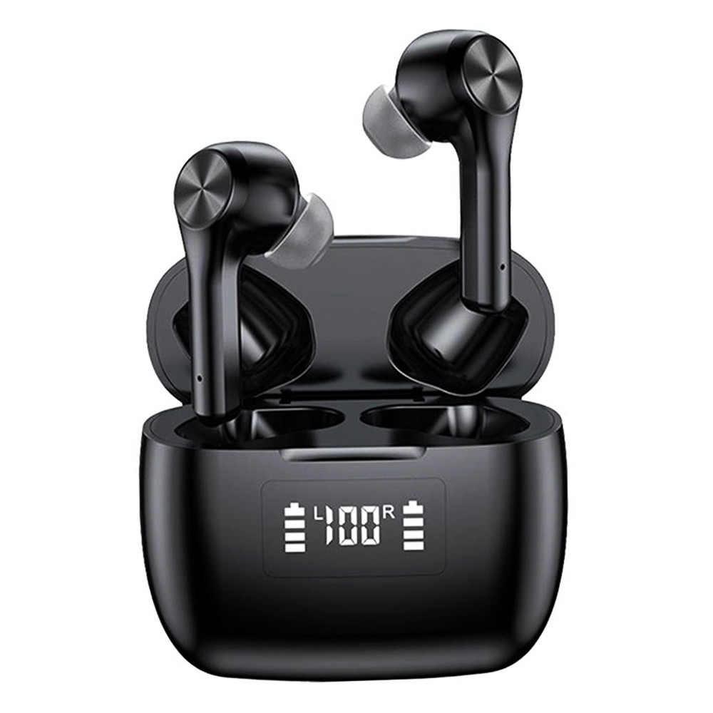 Бездротові блютус навушники в кейсі сенсорні з мікрофоном TWS T9 Bluetooth Чорний, фото 1