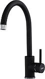 Кухонний змішувач Kernau KWT 07A BLACK METALLIC. Чорний., фото 4