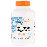 N-Ацетилцистеин, NAC Detox Regulators, Doctor's Best, 180 гелевых капсул