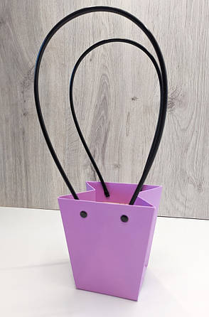 Подарункове паковання, сумка для букета Бузкова, фото 2