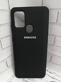 Чохол накладка для Samsung A21s, A217F протиударний бампер Silicone Cover чорний