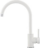 Кухонний змішувач Kernau KWT 07A PURE WHITE. Білий., фото 3