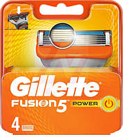 Оригинал cменные кассеты Gillette Fusion 5 Power Германия 4 штуки в упаковке