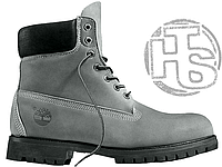 Женские ботинки Timberland Classic Boots Gray Winter (с мехом)