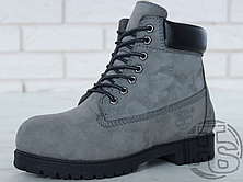 Жіночі черевики Timberland Classic Boots Gray Winter (з хутром), фото 3