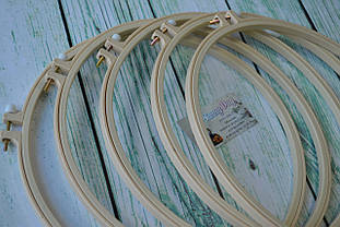 П'яльці круглі пластикові з внутрішнім заломом, діаметр 31см/28,5 см