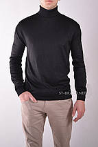 Розміри: 48/50/52. Чоловічі гольфи, комір з відворотом / Туреччина - різні кольори, фото 3