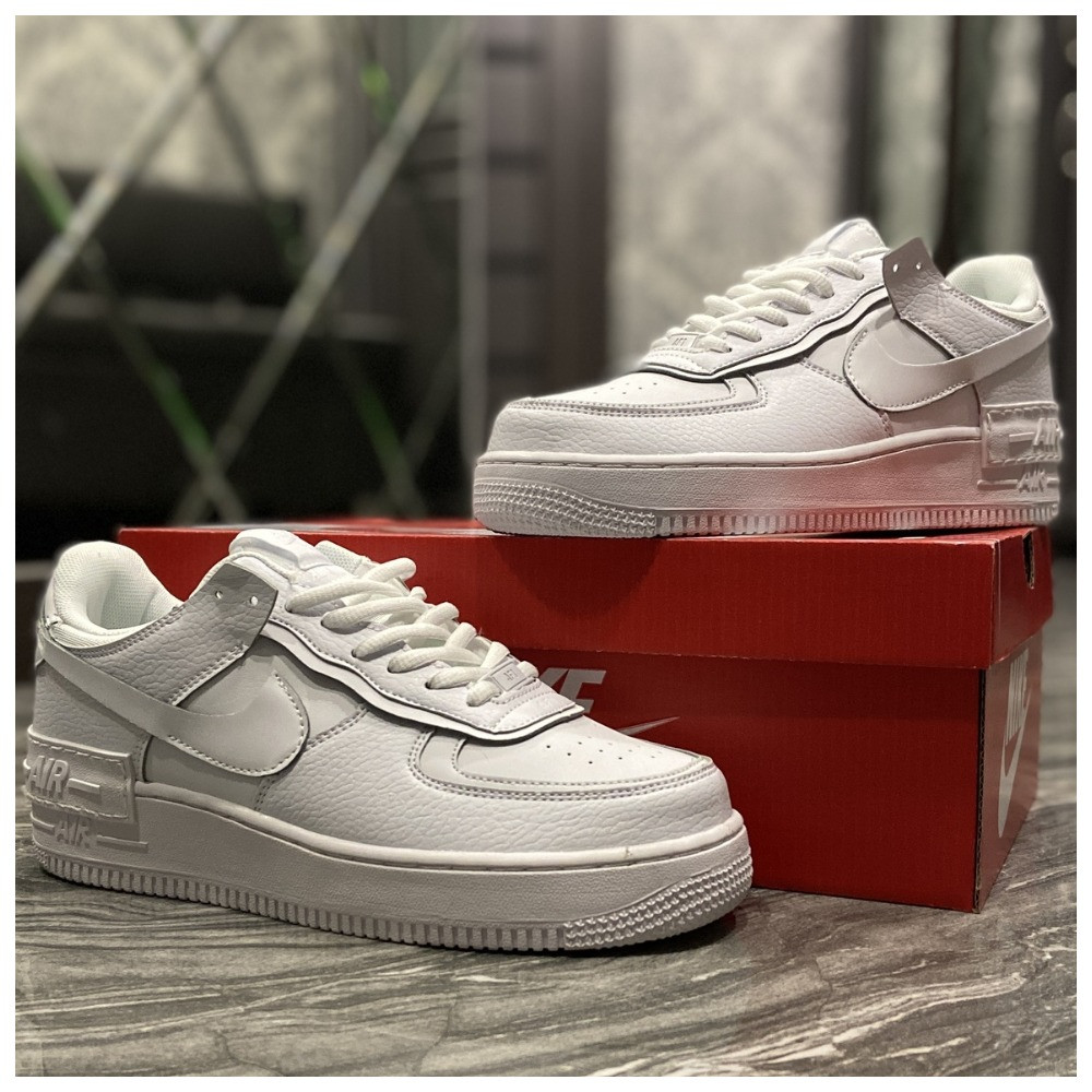 Жіночі кросівки Nike Air Force White Shadow, кросівки найк аір форс шадоу Nike Air Force 1 White Shadow, фото 1