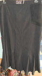 Спідниця чорна жіноча 48 50 64 66 на осінь Giani Forte, фото 6
