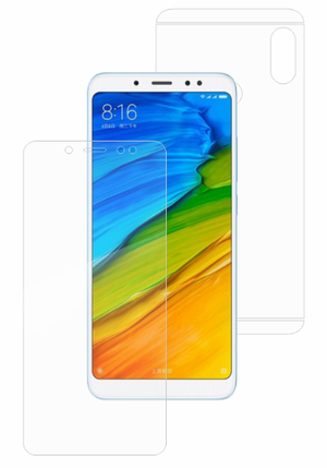 Гідрогелева захисна плівка на Xiaomi Redmi Note 5 на весь екран прозора, фото 1