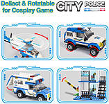 Конструктор поліцейський відділок як лего (808) City Police Building Blocks Toys 808, фото 5