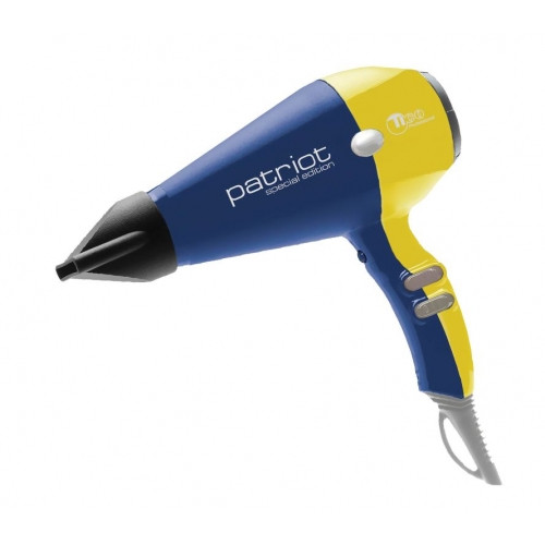 Фен для волосся з іонізацією TICO Professional Patriot Blue-Yellow
