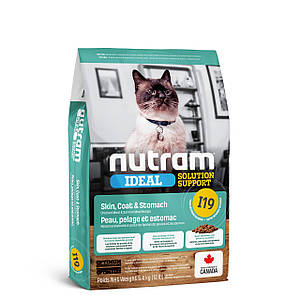 Корм Nutram для кішок | Nutram I 19 Ideal Solution Support Sensetive Coat, Skin, Stomach Cat Food 1,13 кг