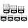 Набор насадок Andis BG Series Premium Metal Clip 7-Comb Set (AN 33640), фото 3