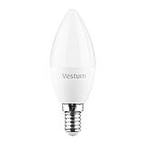 Світлодіодна лампа Vestum C37 4 W 3000 K 220 V E14 1-VS-1308, фото 2