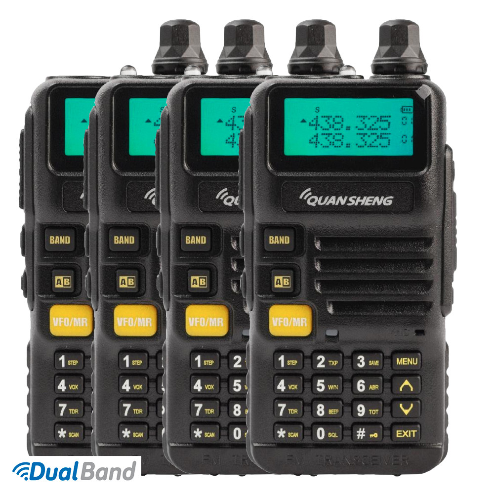 Комплект з чотирьох Рацій Quansheng UV-R50