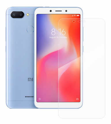 Гідрогелева захисна плівка на Xiaomi Redmi 6 на весь екран прозора, фото 1