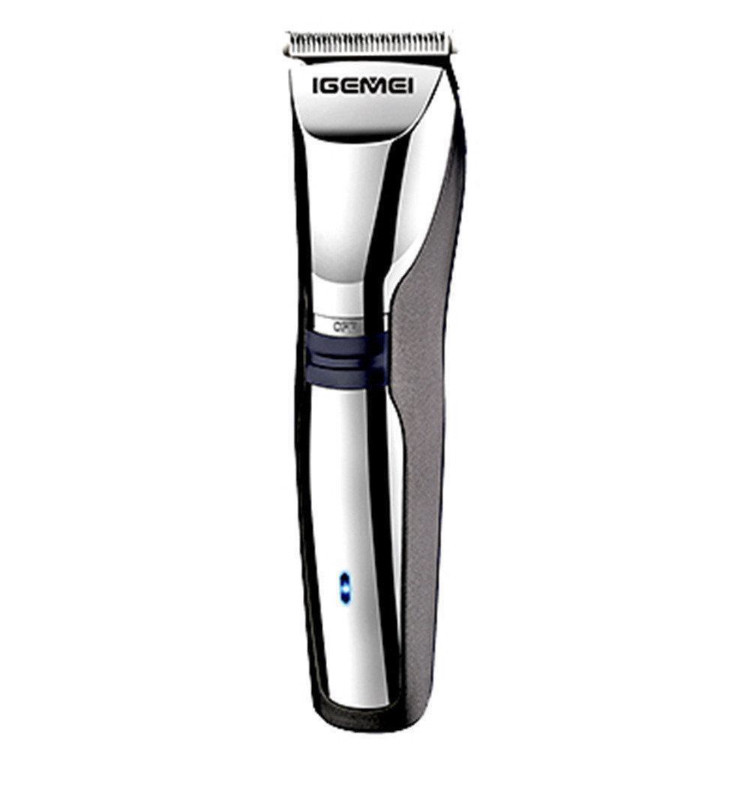 Машинка для стриження волосся акумуляторна GEMEI GM829 Чорний зі сріблястим (300891)