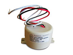 Блок живлення 7W 12V негерметичний round (пластик)
