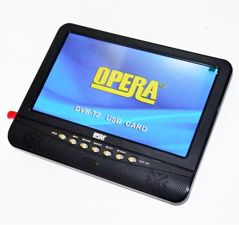 Портативний телевізор Opera 901 9.5" Т2 USB SD Black (4_00033)