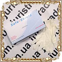 Рукавички медичі латексні Safe-Shield Lightly Powdered 50 пар/уп. Розмір M