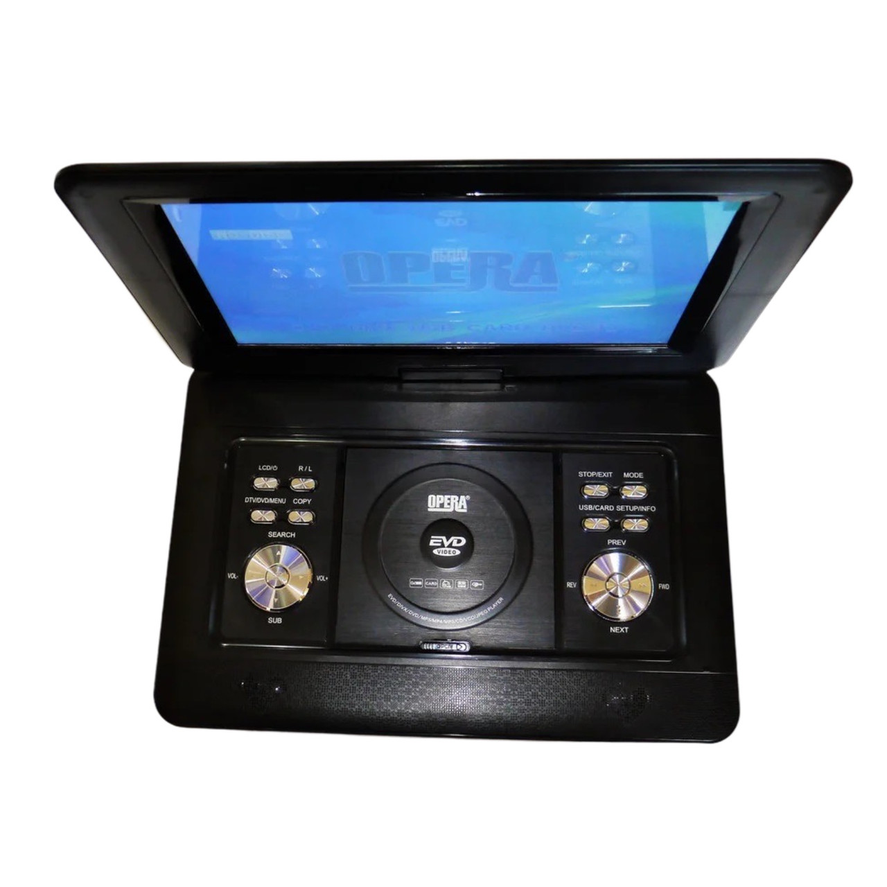 Портативний DVD-програвач Opera 1580 14 дюймів з Т2 TV USB SD Black (4_00070)