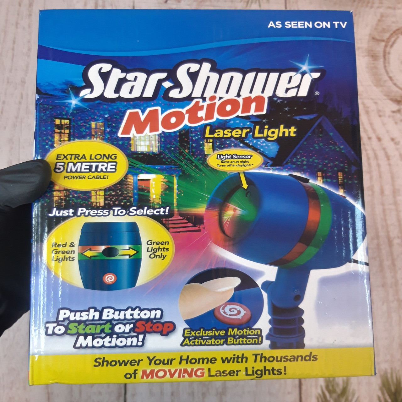 Новогодний проектор лазерный Star Shower Laser Light Уличный на фасад дома (Реальные фото) - фото 9 - id-p1284510888