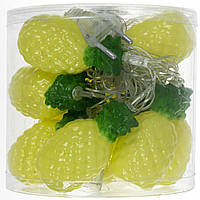 Гірлянда контролю електрич. "Ананас" 12LED теплий-білий, L-5м +перехідник №1698-16