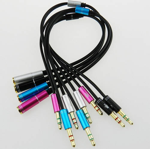 Переходник для наушников с микрофоном 3.5мм (ID#1284507795), цена: 99 ...