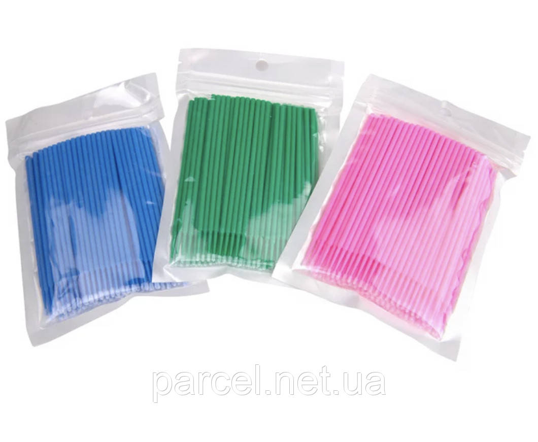 Щеточки Браши для Коррекции Ресниц, Микробраши, Браш для Вей (100 Шт ...