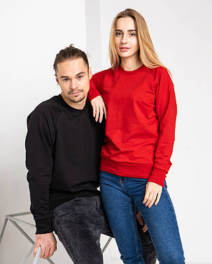 Парні Світшоти UNISEX червоний і чорний колір, фото 2