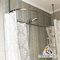 Карниз/труба для душової шторки з кріпленням на стелю за індивідуальним замовленням, Ø 20мм, 25мм, 30мм, 32мм