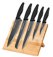 Набор кухонных ножей на магнитной подставке Smile SNS 4
