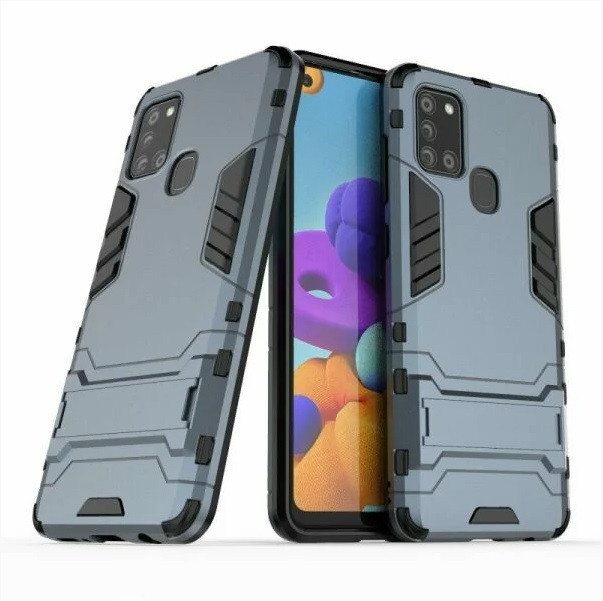 Чохол протиударний Transformer для Samsung Galaxy A21S 2020 / A217F ємно-синій, фото 1