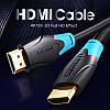 Кабель відео Vention HDMI 1.4 4K 1.5M 3D Black (AACBG), фото 3
