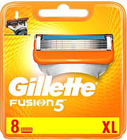 Оригінал змінні касети Gillette Fusion 5 Німеччина 8 штук в упаковці