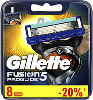 Оригинал cменные кассеты Gillette Fusion 5 Proglide Германия 8 штук в упаковке