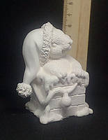Гипсовая фигурка для раскрашивания статуэтка. Мышка в дымаре рождество
