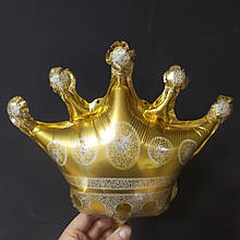 Фольгована кулька міні-фігура Корона золото 39х36см Китай