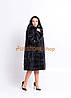 Норкова шубка з капюшоном Московка, Графіт, фото 4