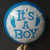 Фольгована кулька коло it's a Boy 18" Китай упаковка