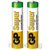 Батарейка GP 24АЕВ-2S2 LR03 Super, розмір ААА (міні-пальчикова), в спайці